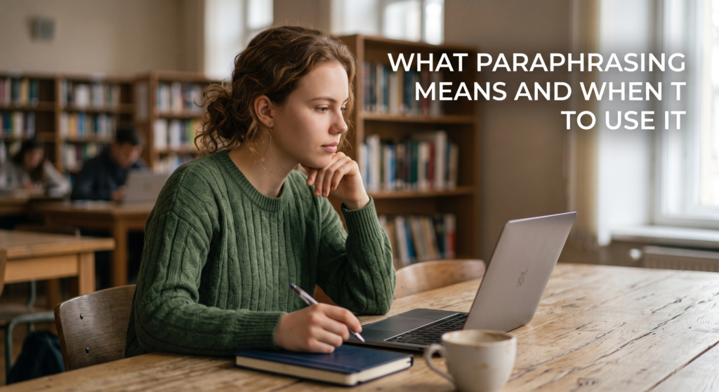 what paraphrasing means